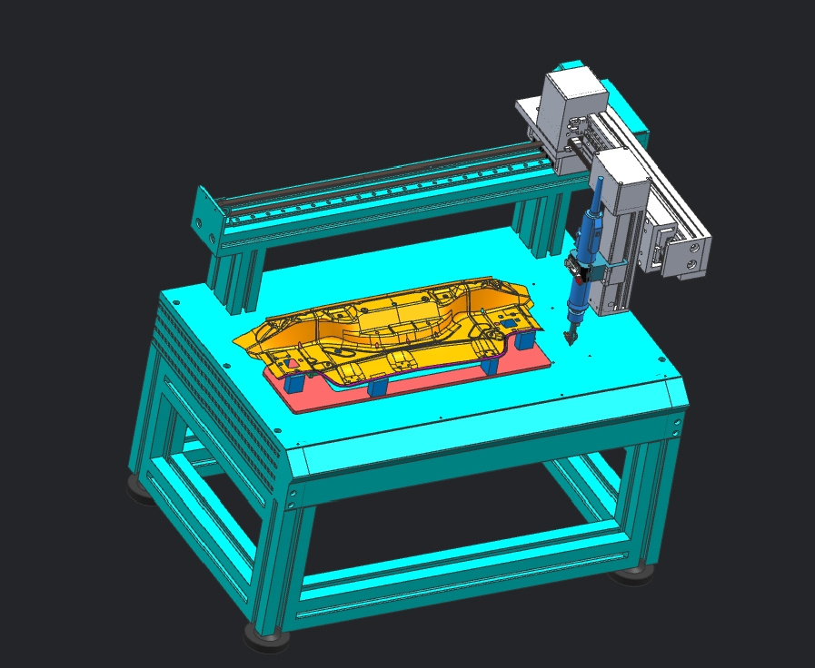 涂胶机3D图纸（带仿真）F339